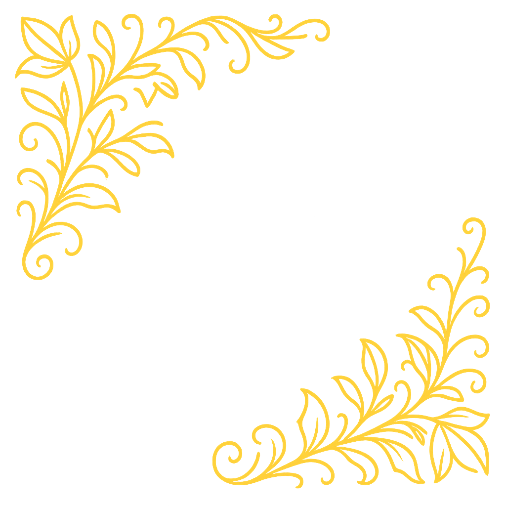 floral decoration top left